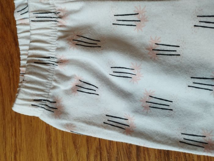 Legging fille 9 mois La Redoute Mini neuf motif palmiers rose pâle - photo numéro 2