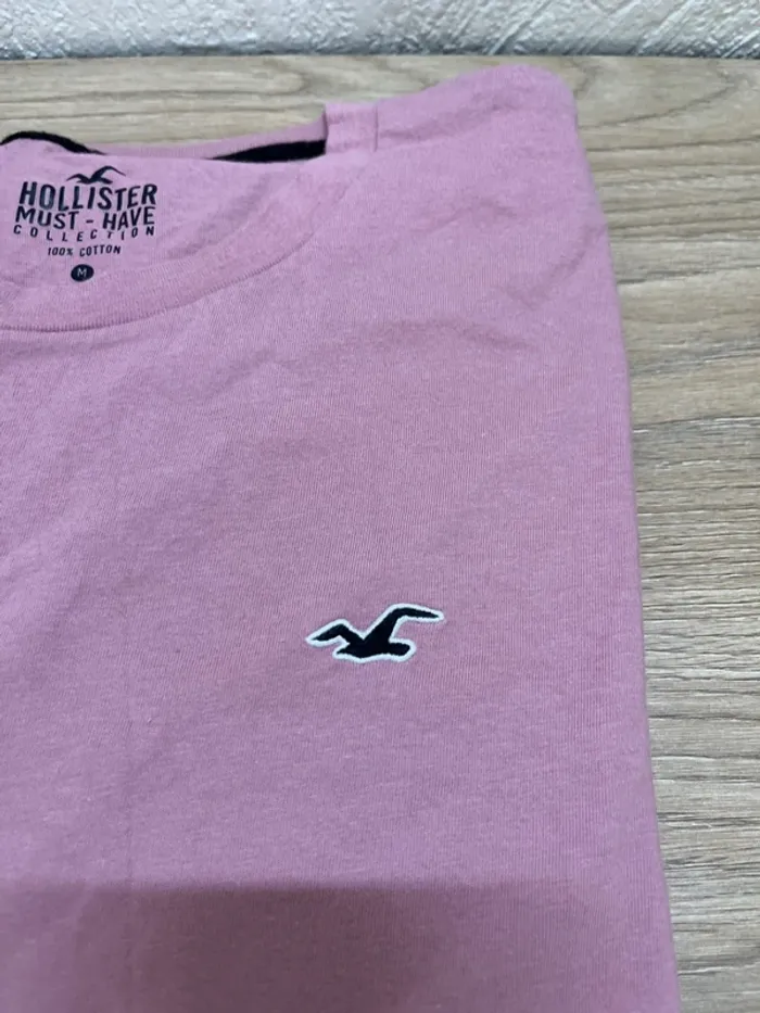 T-shirt Hollister-couleur rose - photo numéro 2