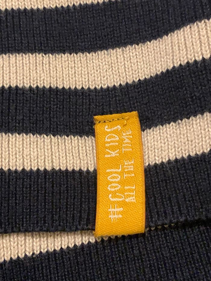 Pull marin bleu garçon en maille Vertbaudet 6 ans - photo numéro 5