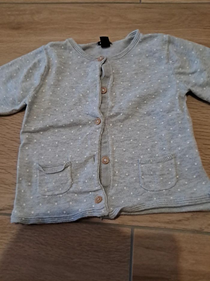 Gilet fin gris kiabi 12 mois - photo numéro 5