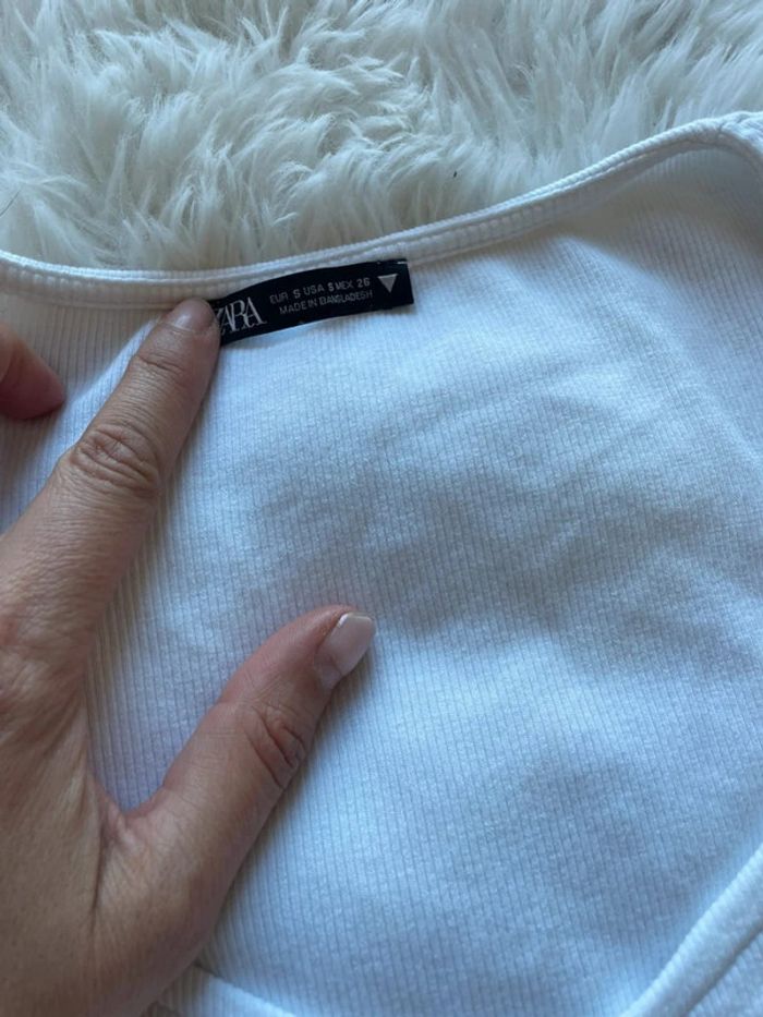 Crop top à volant Zara - photo numéro 2