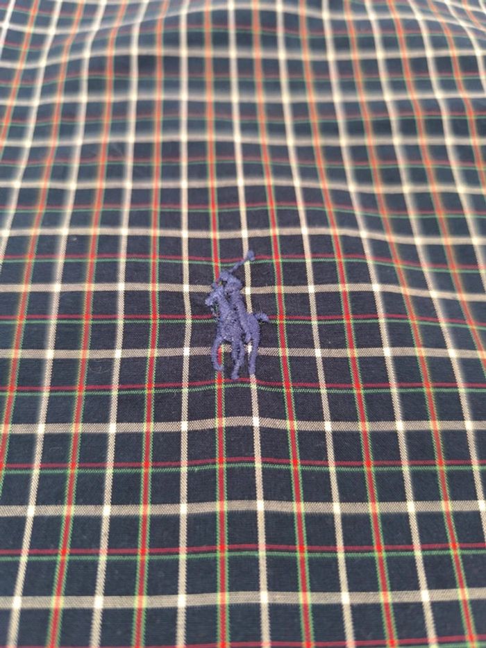 Chemise à carreaux - Ralph Lauren - Blake - Logo brodé violet - noir, blanc - Taille XXL - photo numéro 7