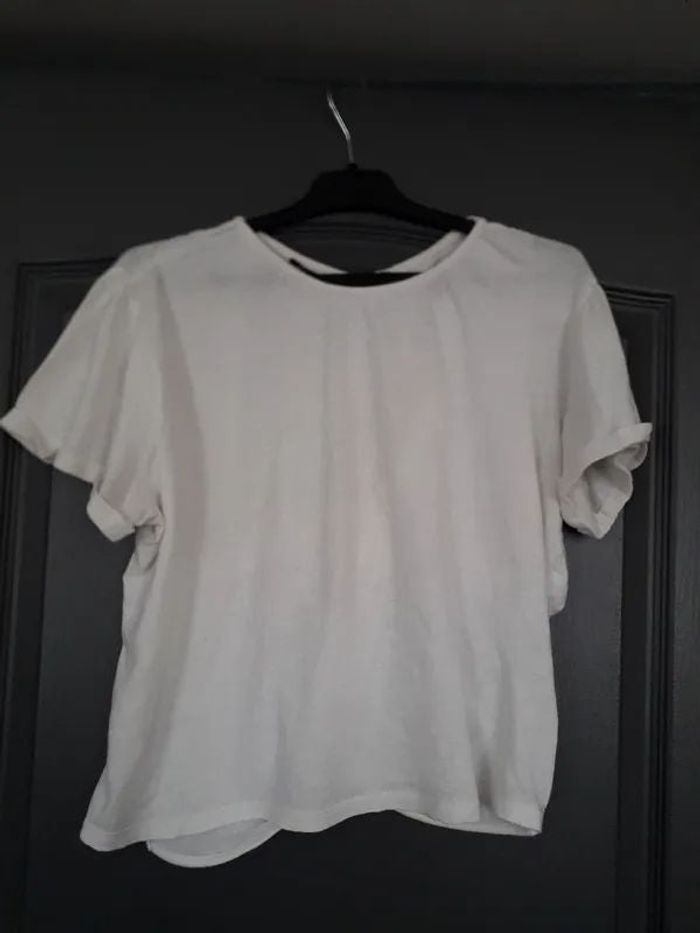 Tee-shirt blanc cassé 14 ans/34/XS - Kiabi