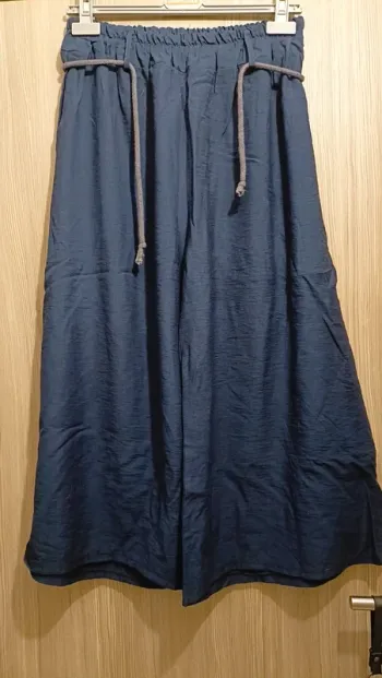 Pantalon jambes larges élastique a la taille