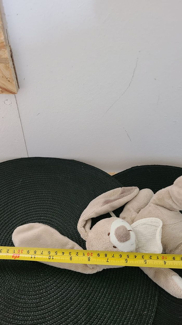 Doudou lapin marron beige gris VACO - photo numéro 4