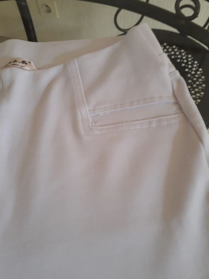 Pantalon blanc L yue & Me - photo numéro 2