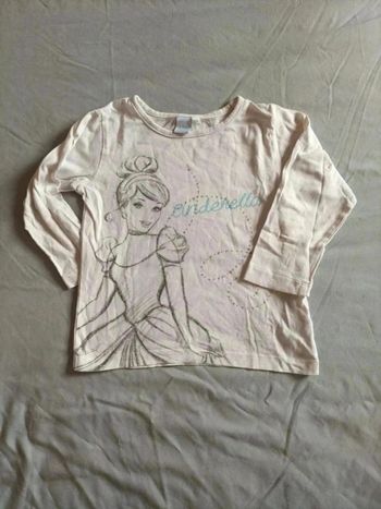 Tee shirt Cendrillon ML 3ans