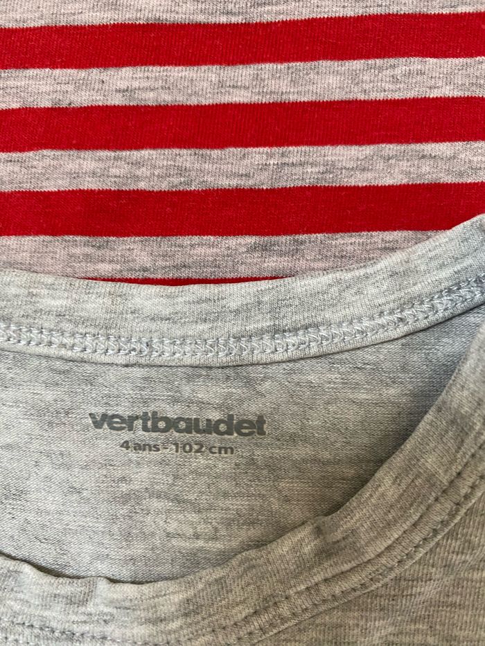Maillots de corps vertbaudet 5 ans - photo numéro 3