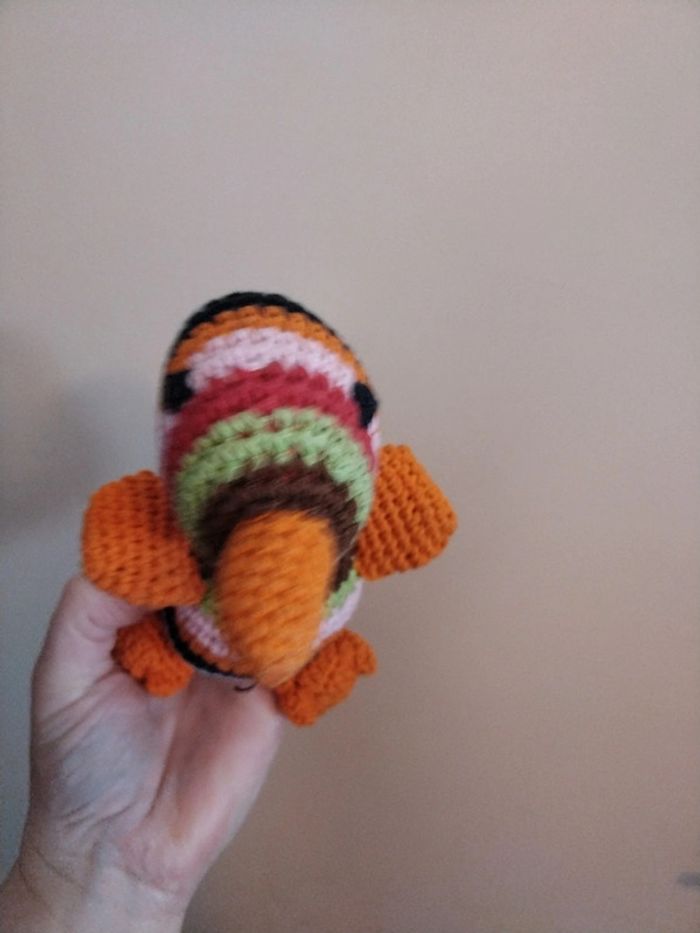 Peluche crochet canard Anne claire petit - photo numéro 3