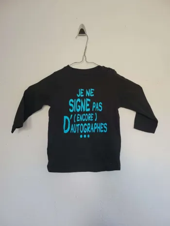 t-shirt manche longue Obaïbi 12 mois garçon