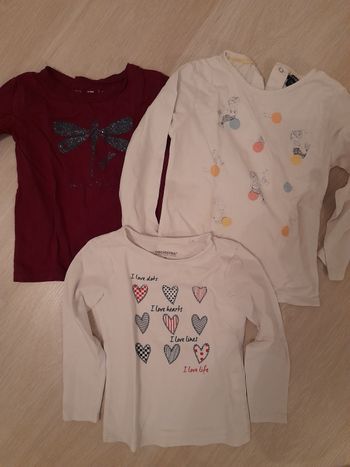 Lot de 3 tee shirts manches longues
