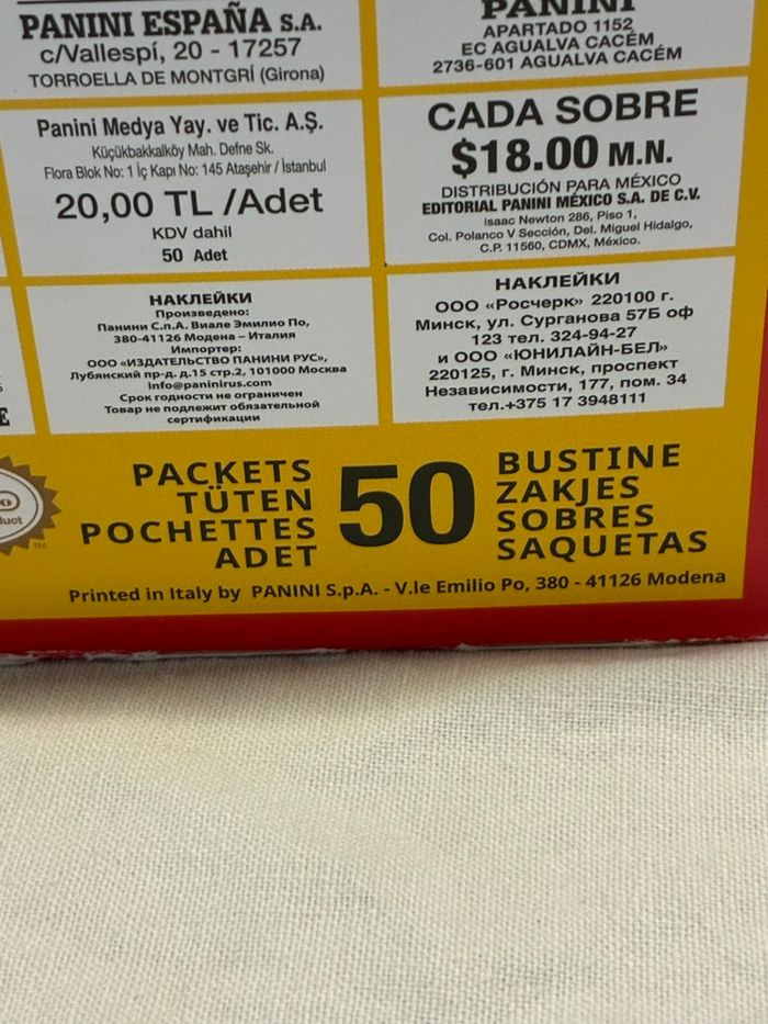 Box 50 sachets Panini stickers Super Mario - photo numéro 6