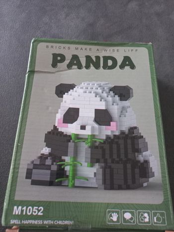 Construction figurine Panda mini bricks blocks 504 pièces 
