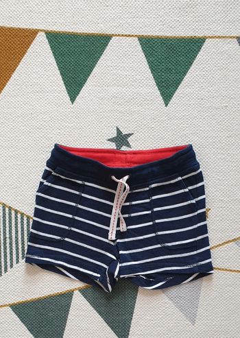 Short molleton rayé, taille 9 - 12 mois, H&M