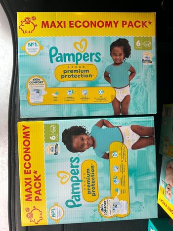 Couches pampers premium protection 