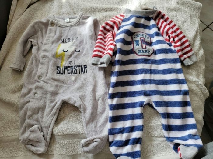 Lot de 6 pyjamas 1 mois garçon