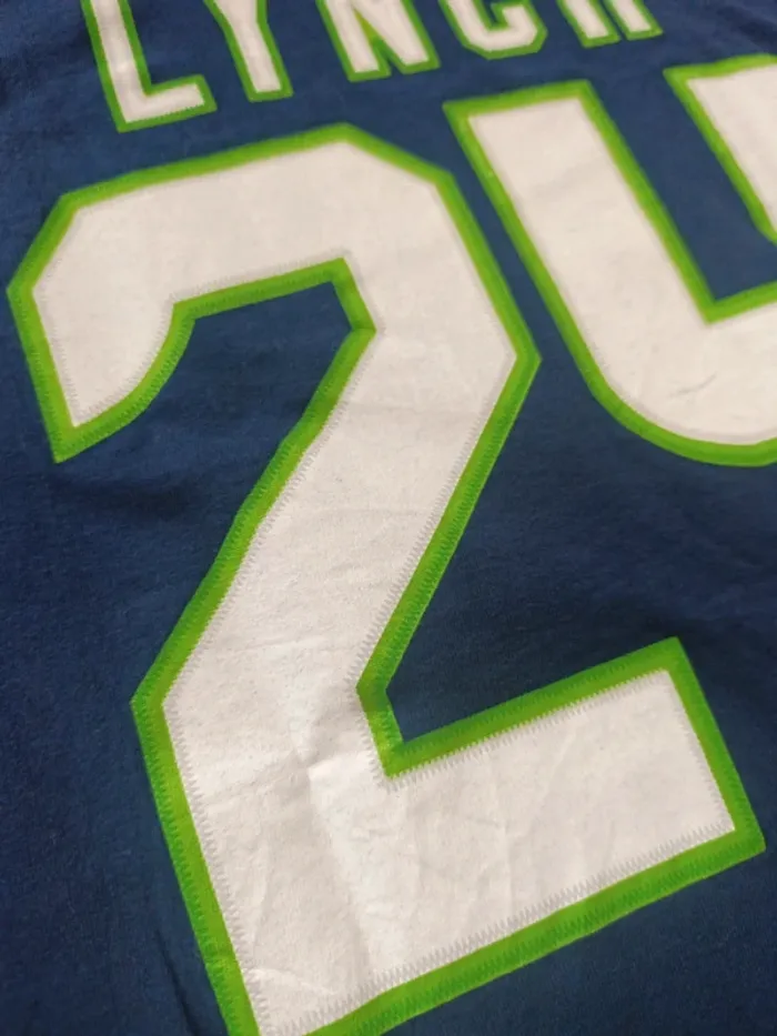 T-shirt NFL jersey team apparel Seattle Seahawks Lynch 24 T:L - photo numéro 7