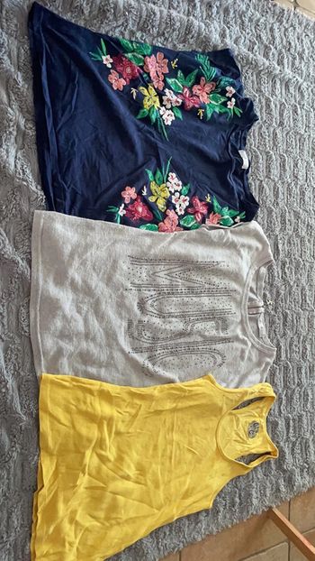 Lot de 3 hauts Cache cache taille M