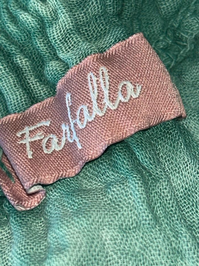 Jupe gaze de coton verte Farfalla taille unique - photo numéro 3