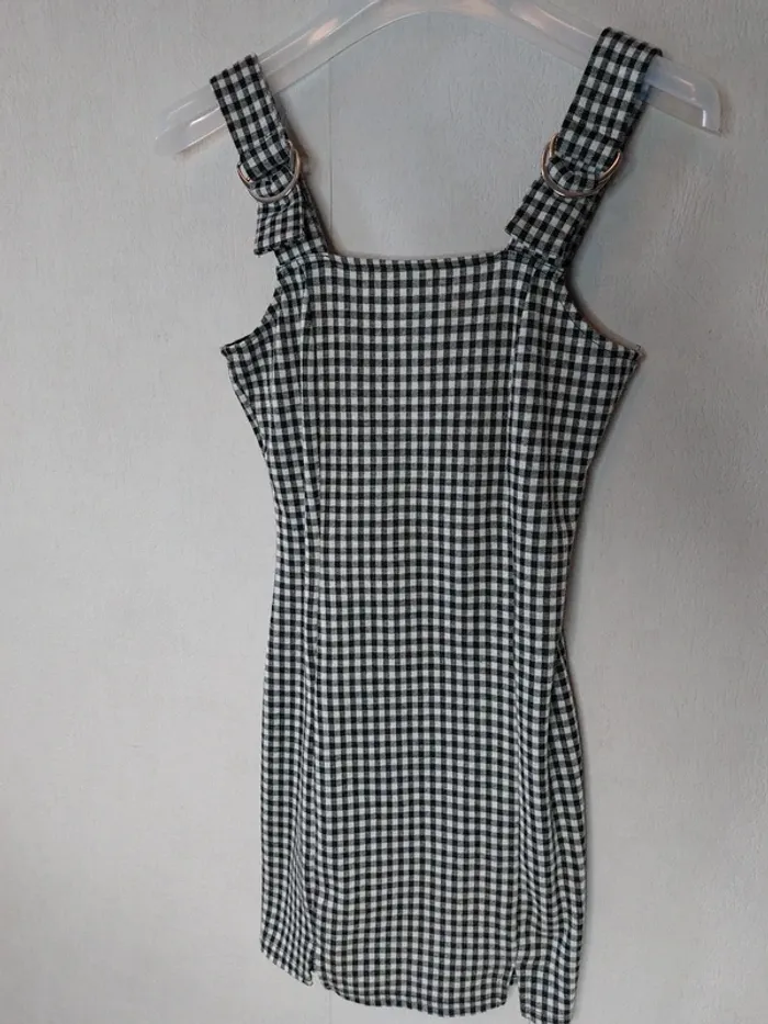 Robe sans manches blanc a carreaux noir , blanc "Pimkie"