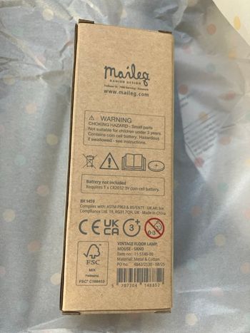 Lampe lampadaire maileg neuf 