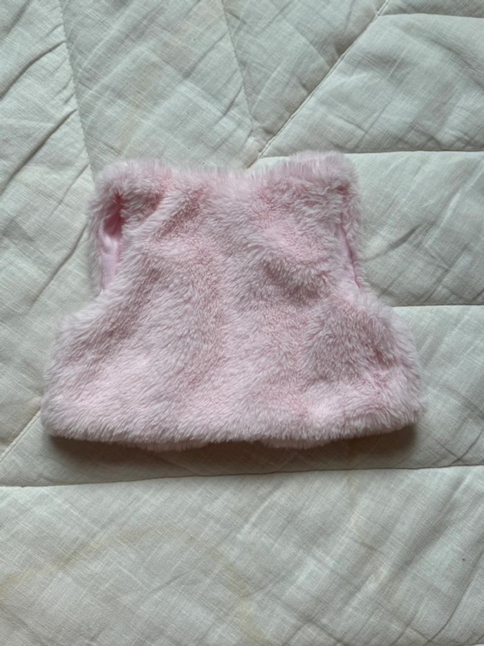 Gilet sans manche fausse fourrure - photo numéro 3