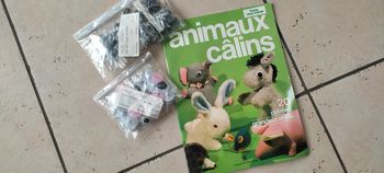 patrons animaux câlins et lot yeux poupée animaux