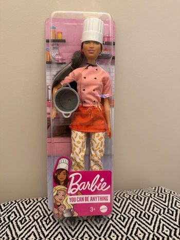 Mattel - Barbie Métiers poupée Cheffe Italienne Brune