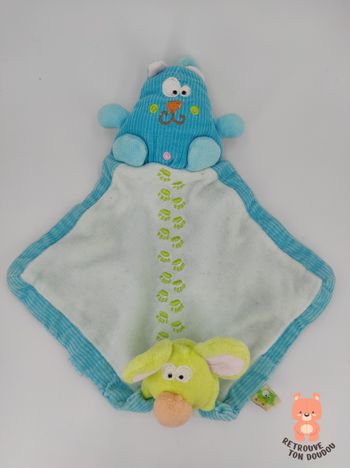 Doudou plat chat et souris Creativtoys