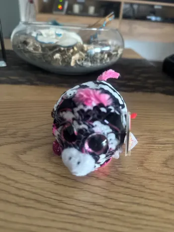 🦓 Peluche Ty Teeny Sequins Zoey Le zèbre 8 cm