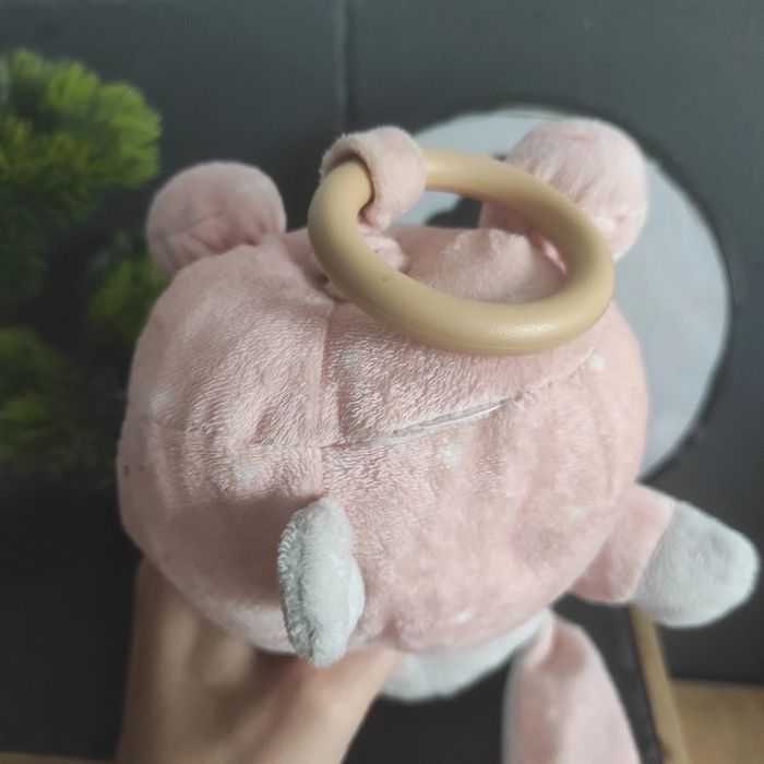 Peluche musicale lapin Simba toys kiabi rose étoiles blanches 20 cm gris - photo numéro 3