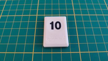 Tuile chiffre 10 dix noir pièce détachée L'original Rummikub chiffres M&M Ventures 2014 #E31