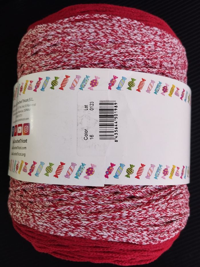 * 1 pelote fil de coton multicolore Candy Corde par Lidia Crochet #2 - photo numéro 4
