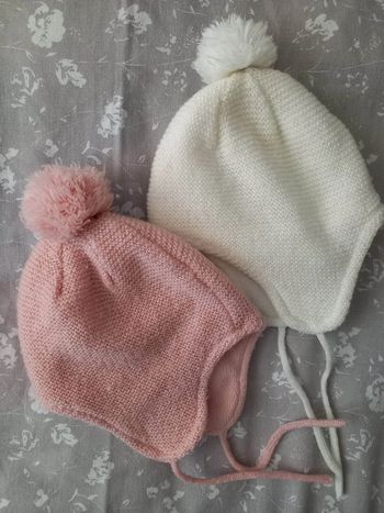 Lot 2 bonnets pour l'hiver, interieur polaire