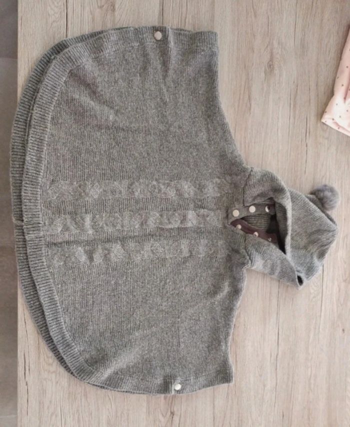 cape poncho pull okaidi 10 ans