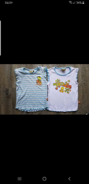 Lot de 2 débardeurs Titi