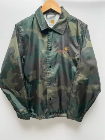 Carhartt Waterproof Veste imperméable nylon windbreaker coupe-vent Camo Mens S