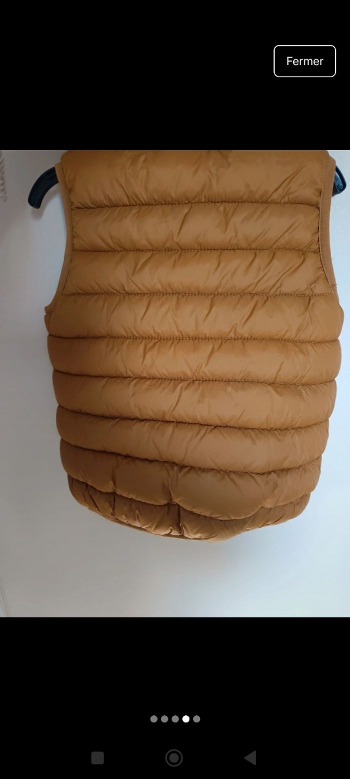 Doudoune sans manche marron 36 mois - photo numéro 4