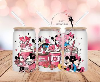 Mickey x Minnie Smoothie - Gobelet en verre ❤️