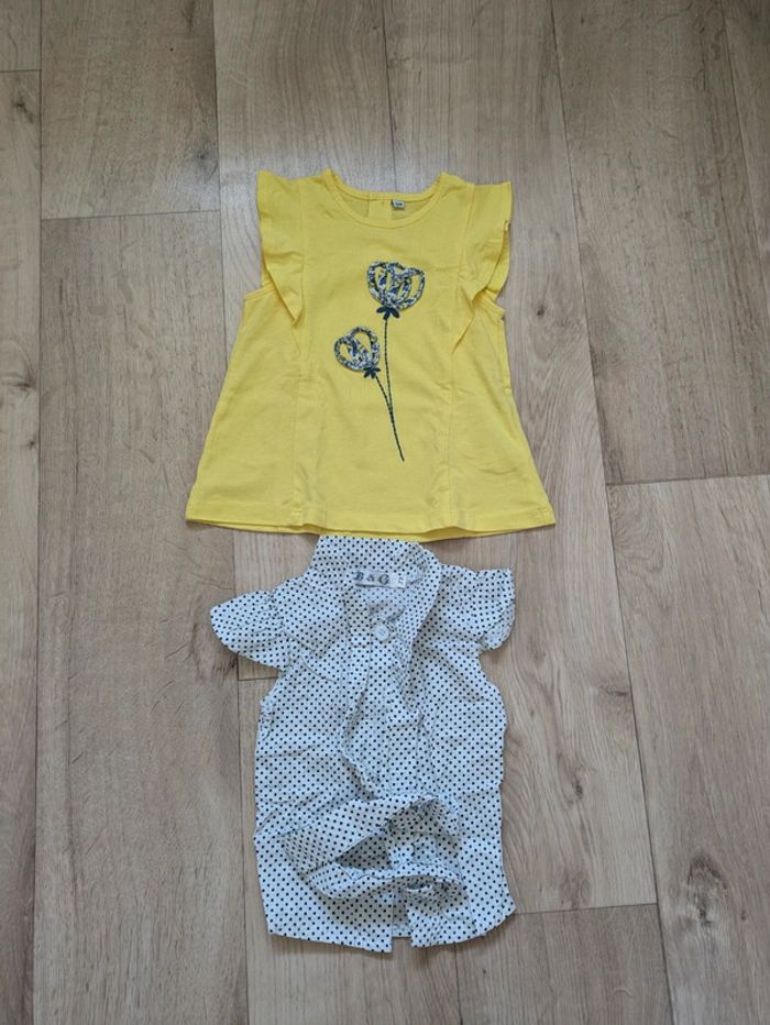 Lot de 15 tee-shirts + 1 gilet fille 12 Mois 74cm - photo numéro 5