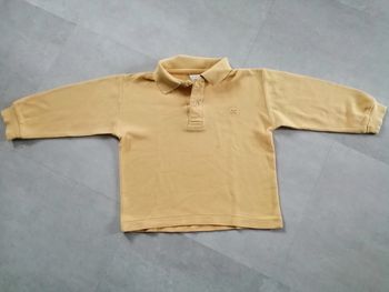 polo manches longues jaune 2 ans Z