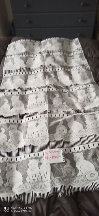 2 rideaux motifs chat