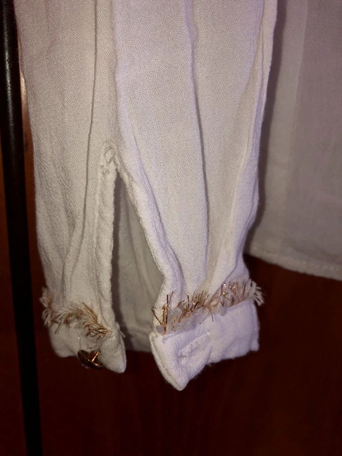 Blouse blanche manches longues 36 - photo numéro 2
