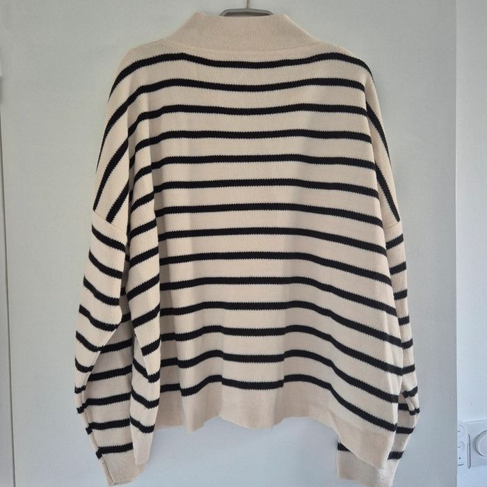 Pull hiver manches longues fausse fourrure - Zara - Taille M : 38 - 40 - photo numéro 4
