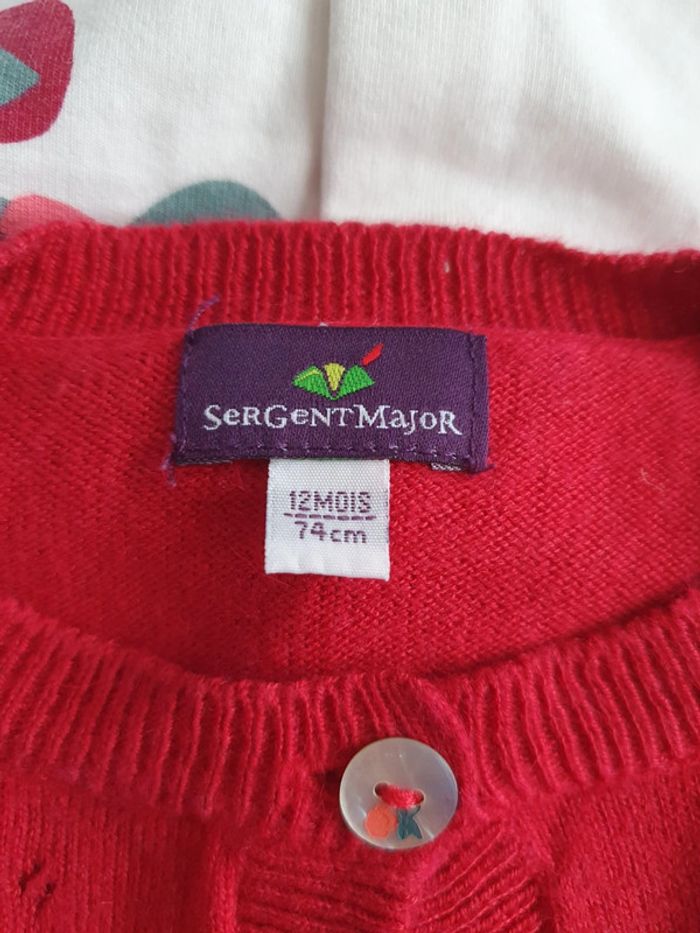 Lot gilets sergent major/obaibi/vertbaudet 12mois - photo numéro 3