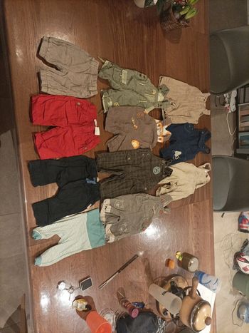 Lot de 4 pantalons et 7 salopette bébé garçon 1 mois