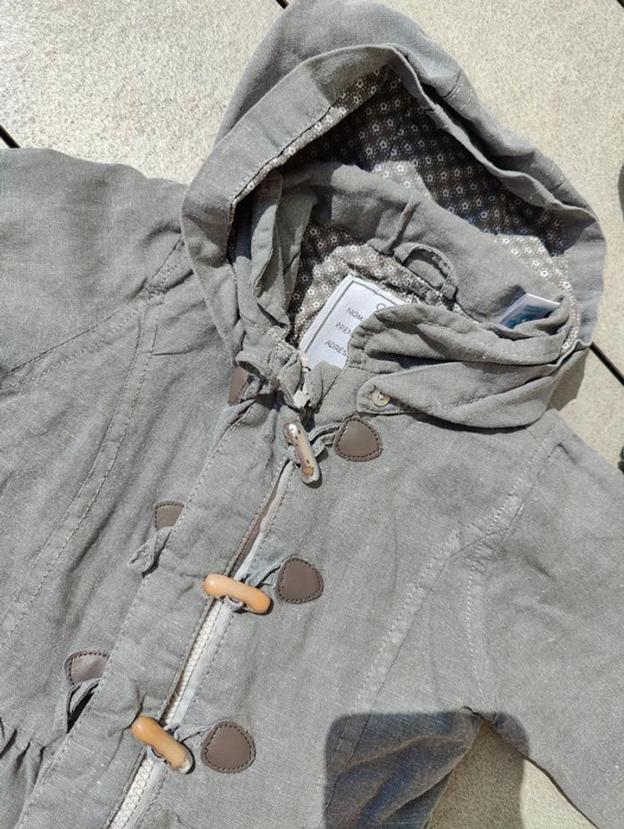 Ensemble 4 pièces Obaibi fille gris et jaune 12 mois - photo numéro 4