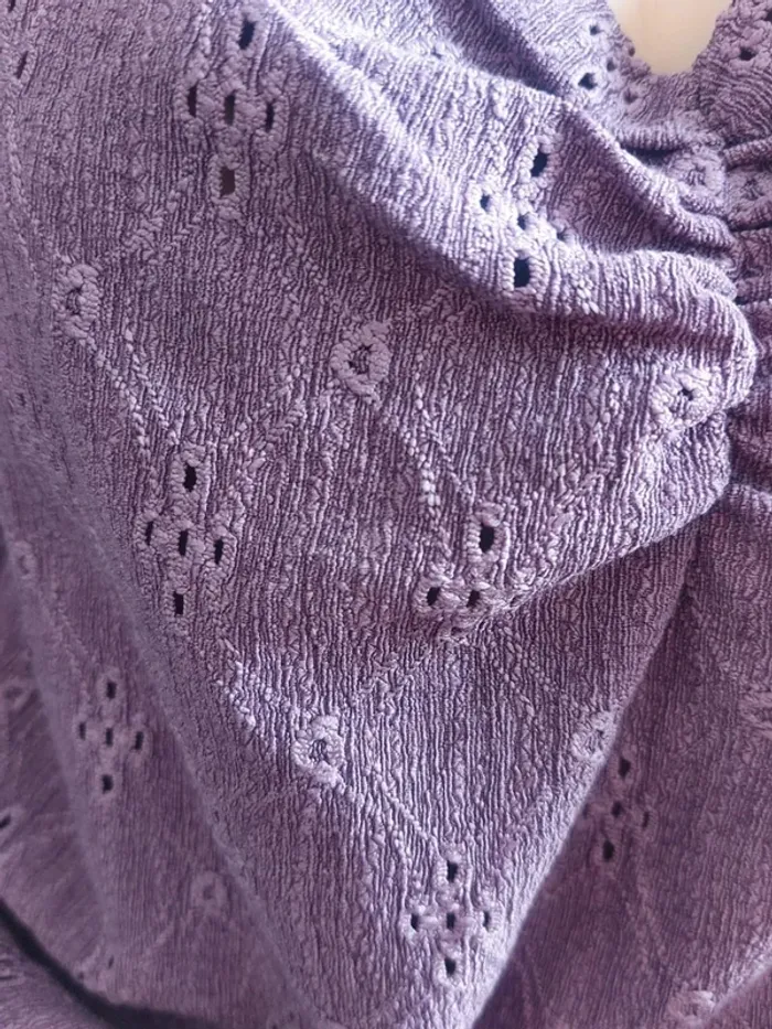 Haut violet manches longues Taille S - photo numéro 5