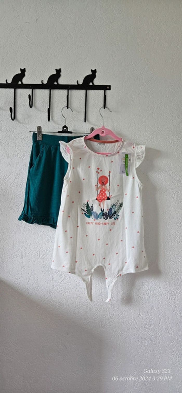 Ensemble short et tee-shirt mc 12A