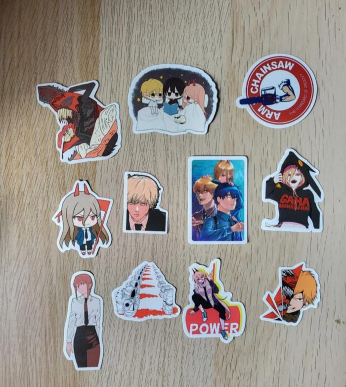 Lot de 20 stickers Chainsaw man NEUF - photo numéro 5